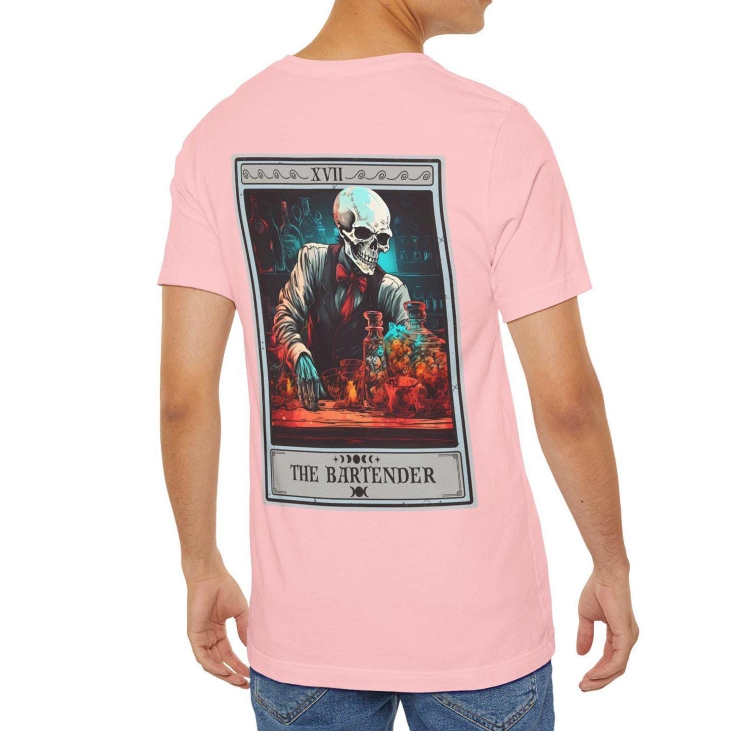 Bartender Tarot Card Shirt - Back Print Bartending Gift