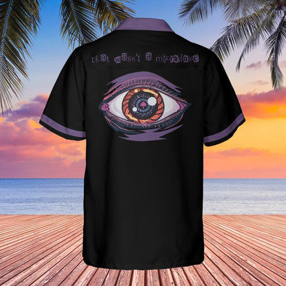 That Wasn't a Microdose Button Up Shirt with Pocket, Rave Shirt Festival Hawaiian Shirt Rockabilly Bowling Shirt