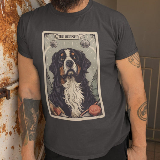 Bernese Mountain Dog Shirt, The Berner Tarot Card Shirt Bernese Dog Mom Gift