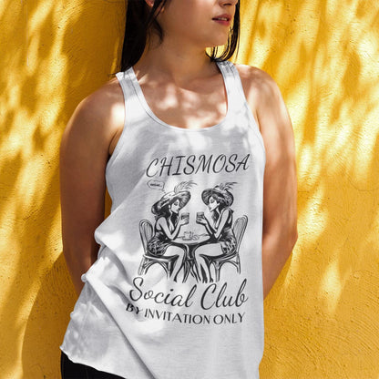 Latina Chisme Tank Top - Funny Cafecito Tee for Hispanic Social Club