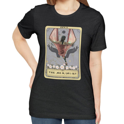 Aerialist Shirt, The Aerialist Tarot Card Shirt, Aerial Dancer Tshirt Hammock Aerial Dance Gift for Aerial Dancing