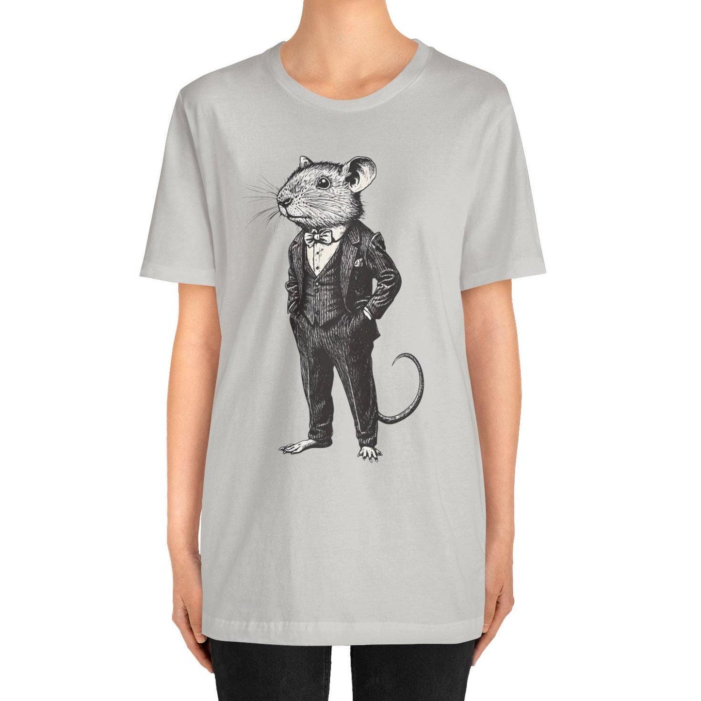 Rat T-Shirt, Rat Wearing Expensive Suit Shirt Stylish Rat
