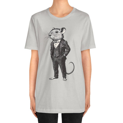 Rat T-Shirt, Rat Wearing Expensive Suit Shirt Stylish Rat