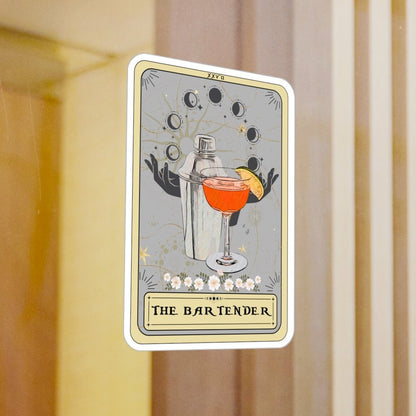 Bartender Tarot Card Sticker - Waterproof Cocktail Sticker