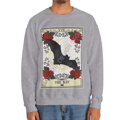 Bat Sweatshirt, The Bat Tarot Card Sweatshirt, Bat Lover Gifts