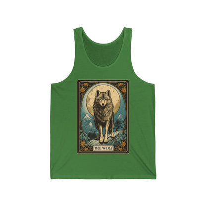 The Wolf Tarot Card Tank Top, Wolf Shirt Wild Animal Lover