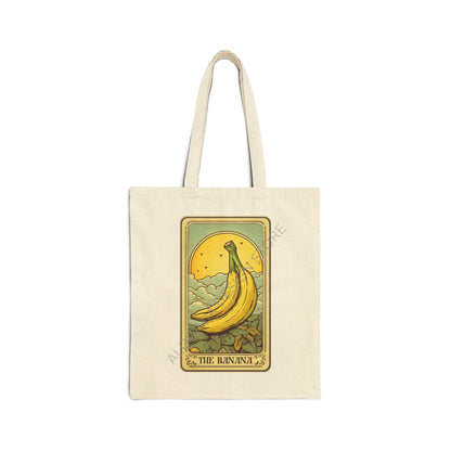 Banana Tote Bag - Fruit Lovers Canvas Bag 15 x 16