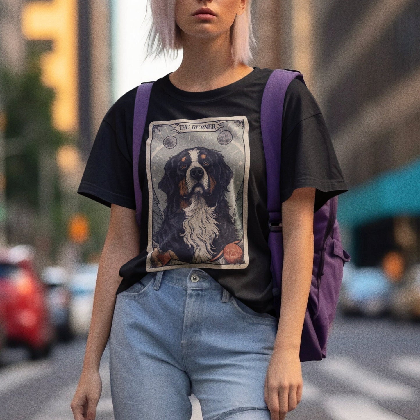 Bernese Mountain Dog Shirt, The Berner Tarot Card Shirt Bernese Dog Mom Gift