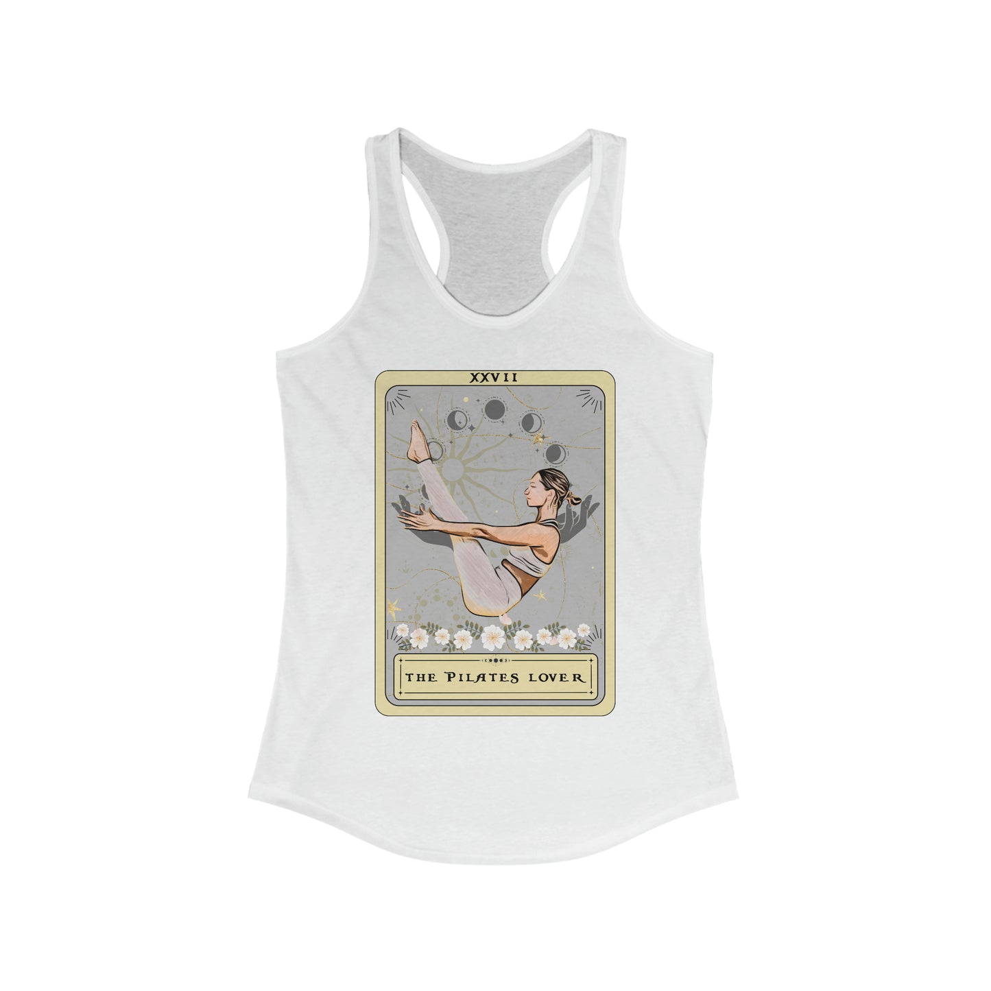 The Pilates Lover Tarot Card Tank Top, Racerback