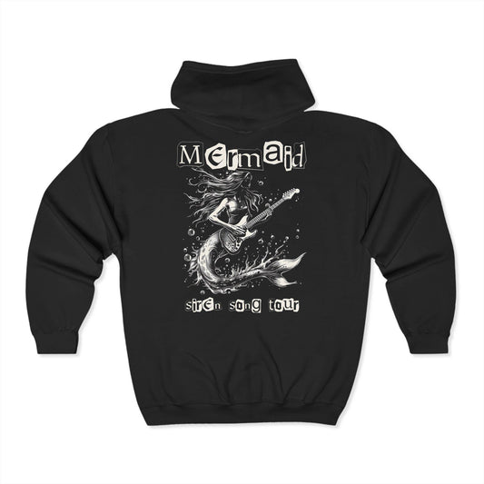 Mermaid Guitarist Zip Up Hoodie, Siren Song Tour Sweatshirt Hoodie Full Zip
