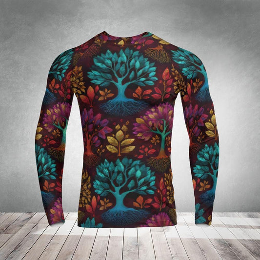 Tree of Life Rash Guard - Long Sleeve MMA Compression Shirt