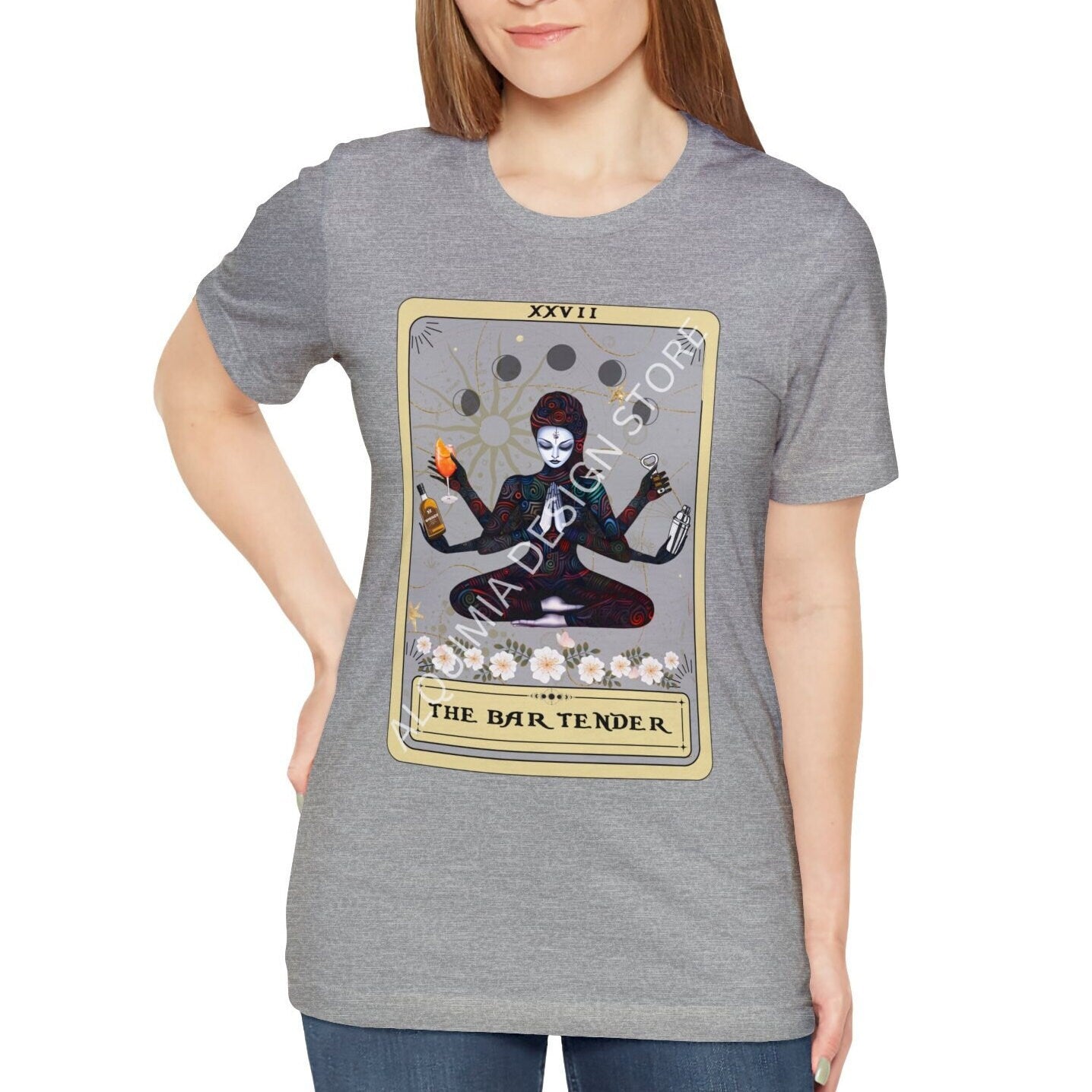 Bartender Goddess Tarot Card Shirt - Gift for Bartending Women