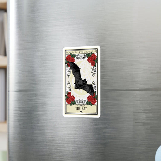 Bat Spirit Animal Tarot Card Sticker - Waterproof Vinyl 3 x 4