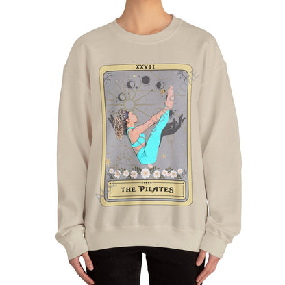Pilates Sweatshirt, The Pilates Tarot Card Sweatshirt, Pilates Lover Gift