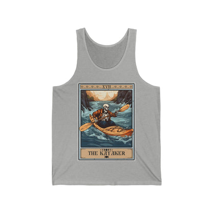 The Kayaker Tarot Card Tank Top, Kayak Shirt Kayaking Lover Gifts