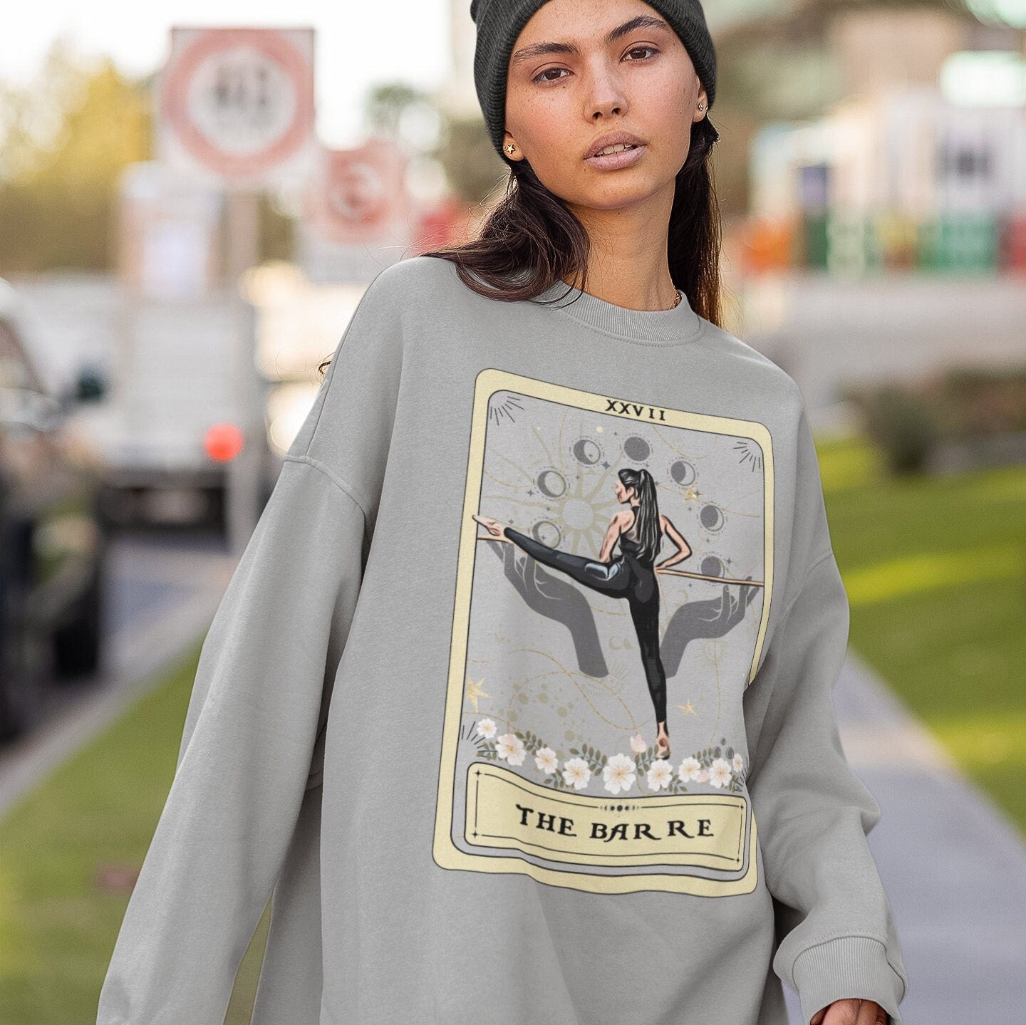 Barre Tarot Card Sweatshirt - Cozy Gift for Barre Lovers