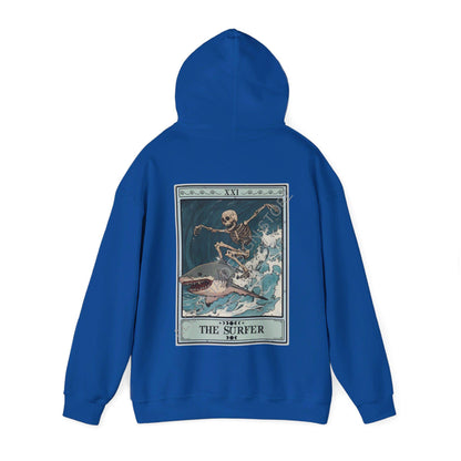 The Surfer Tarot Card Hoodie, Surfing Hoodie for Surfer, Beach Lover Ocean Life