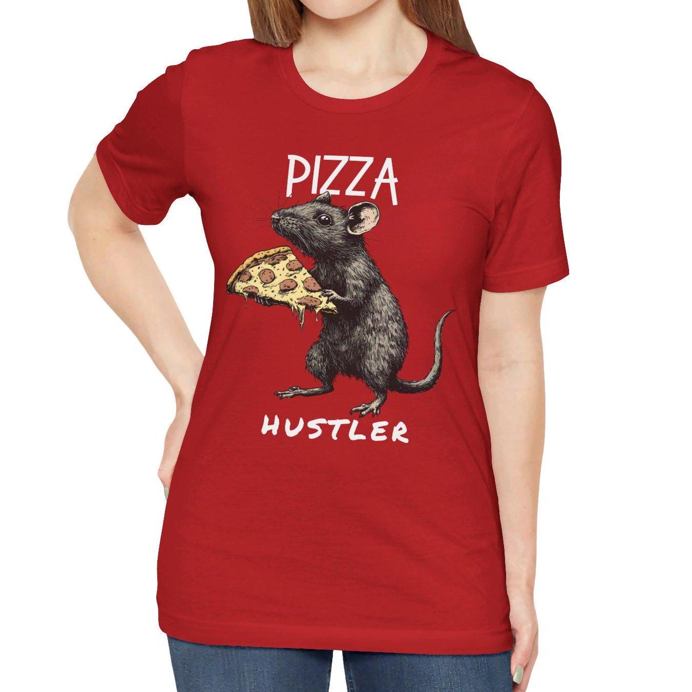 Pizza Hustler Rat Pizza Shirt, Pizza Lover Rat T-shirt