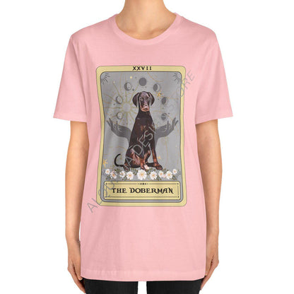 Red Doberman Tarot Card Shirt - Gifts for Doberman Owners
