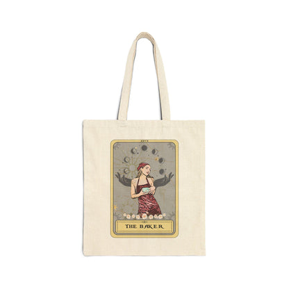 The Baker Tarot Card Tote Bag Baking Tote Bag  15" x 16" Gift for Baker