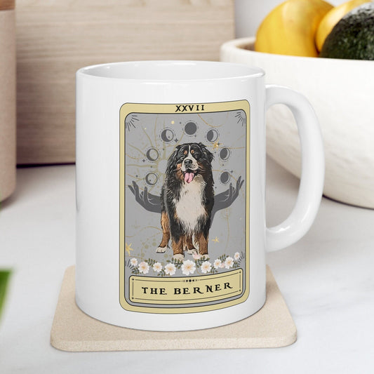 Bernese Mountain Dog Tarot Card Mug - Gifts for Berner Owners and Moms