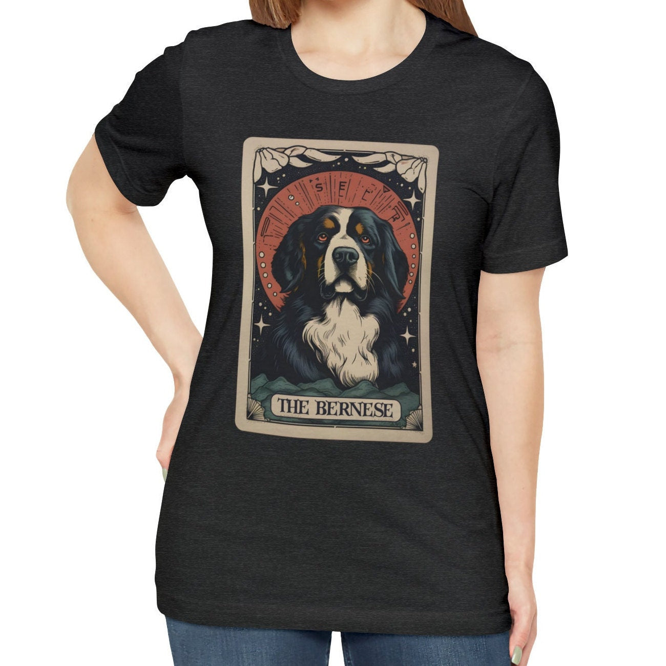 Bernese Mountain Dog Tarot Card T-Shirt - Dog Mom Gift