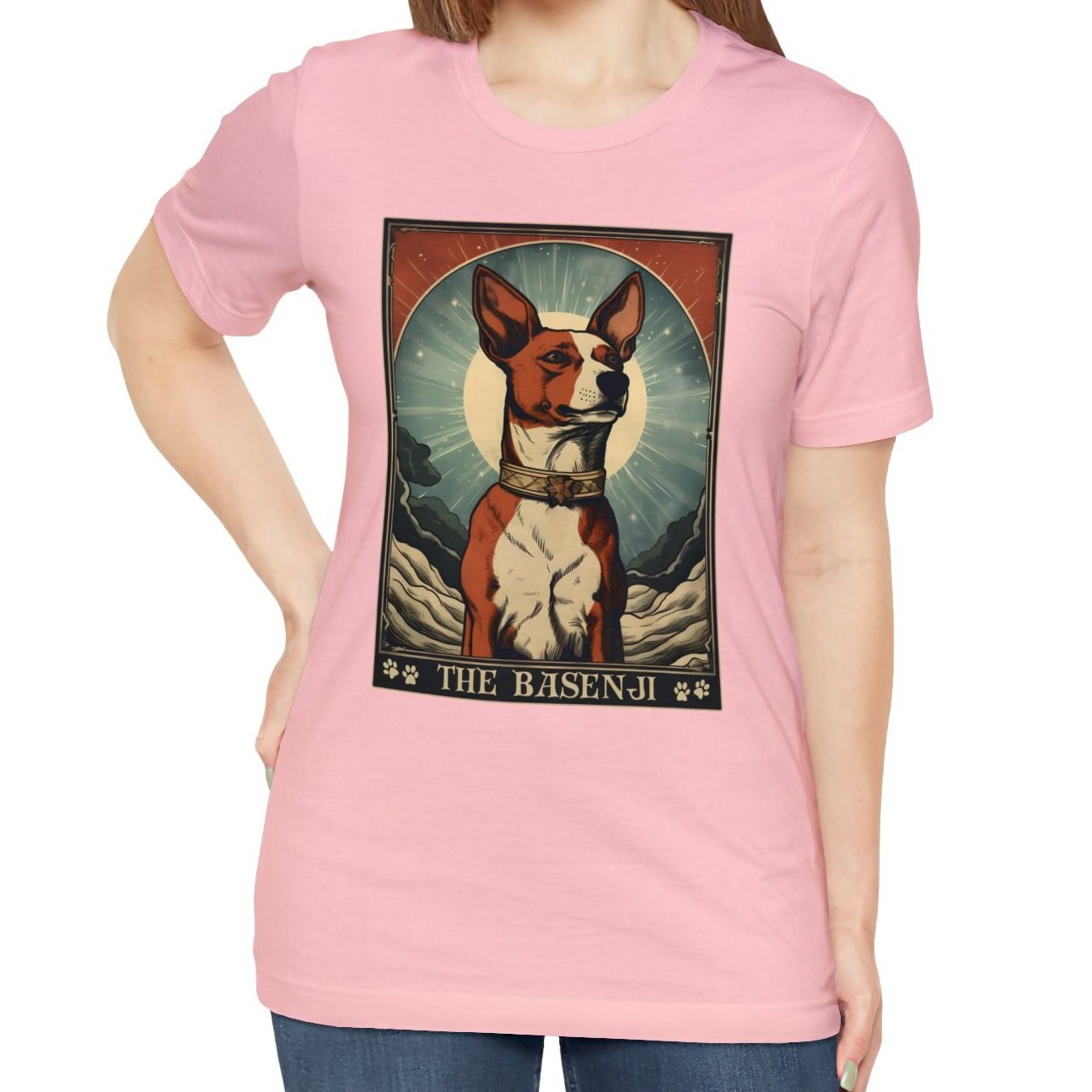 Basenji Tarot Card Shirt - Gifts for Basenji Moms and Owners