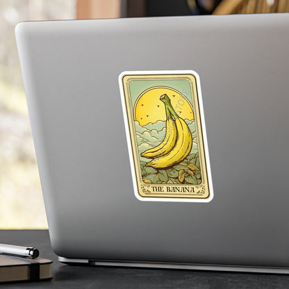 Banana Tarot Card Sticker - Waterproof Vinyl Banana Sticker 3 x 4