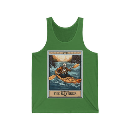 The Kayaker Tarot Card Tank Top, Kayak Shirt Kayaking Lover Gifts