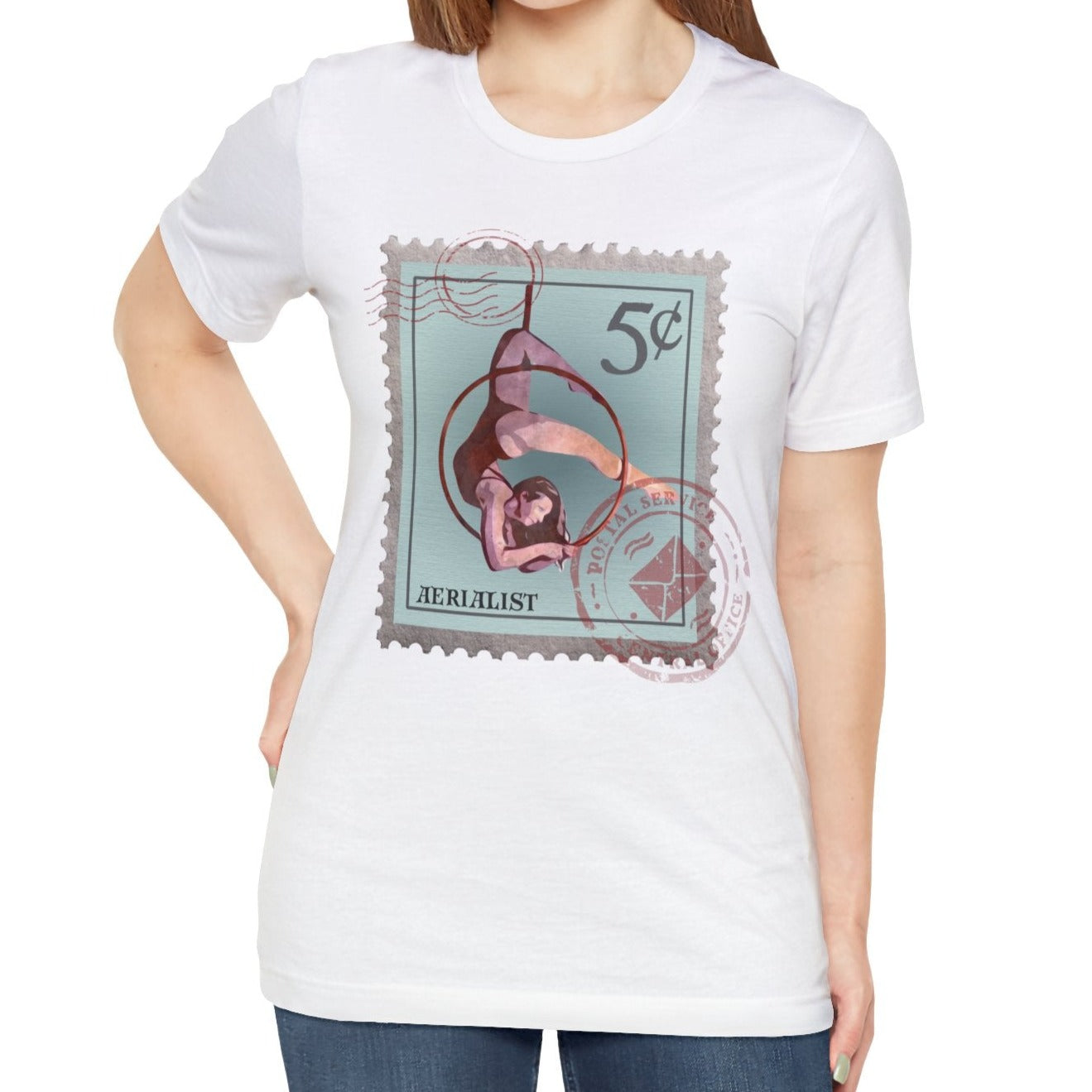 Aerialist T-Shirt Aerial Hoop Post Stamp