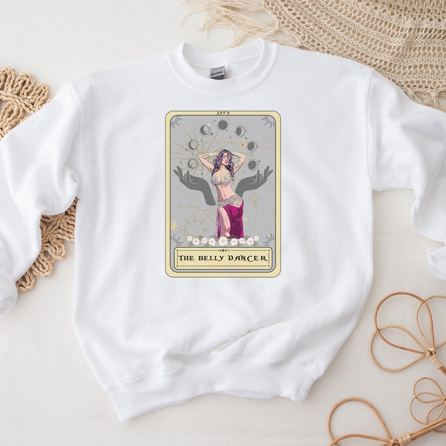 Belly Dance Tarot Card Sweatshirt - Unique Gift for Belly Dancers