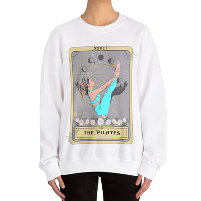 Pilates Sweatshirt, The Pilates Tarot Card Sweatshirt, Pilates Lover Gift