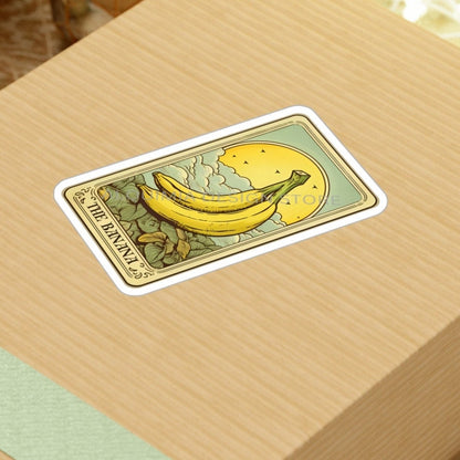 Banana Tarot Card Sticker - Waterproof Vinyl Banana Sticker 3 x 4