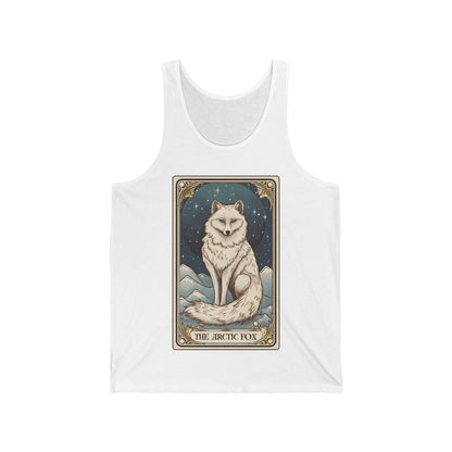 The Arctic Fox Tarot Card Tank Top, White Fox Shirt Arctic Fox