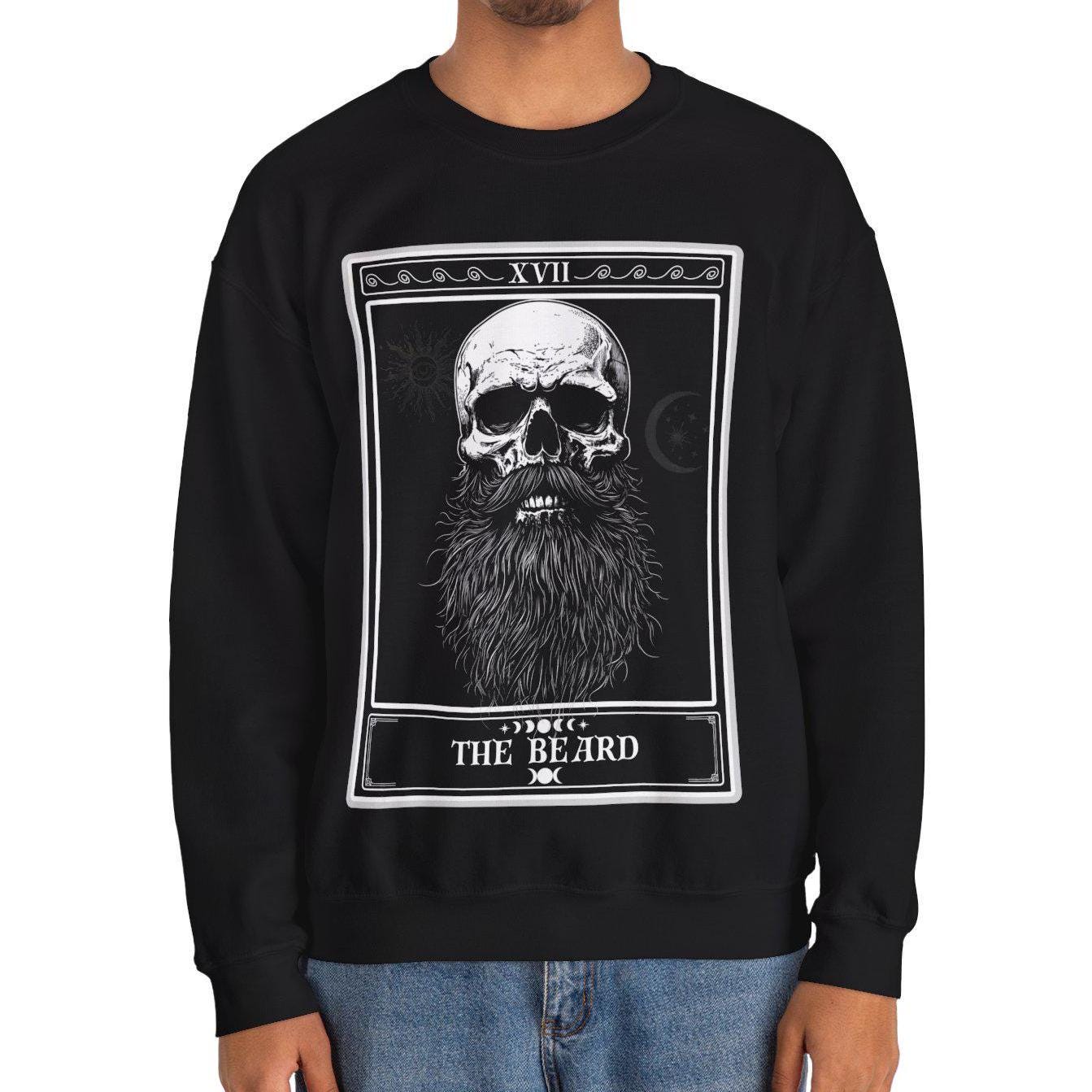 The Beard Tarot Card Sweatshirt, Beard Sweatshirt, Bearded Man Gift