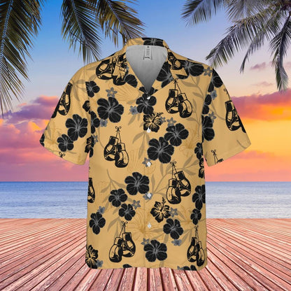 Boxing Hawaiian Shirt, Boxer Shirt Box Short-sleeve Hawaiian Shirt Boxing Gloves Shirt