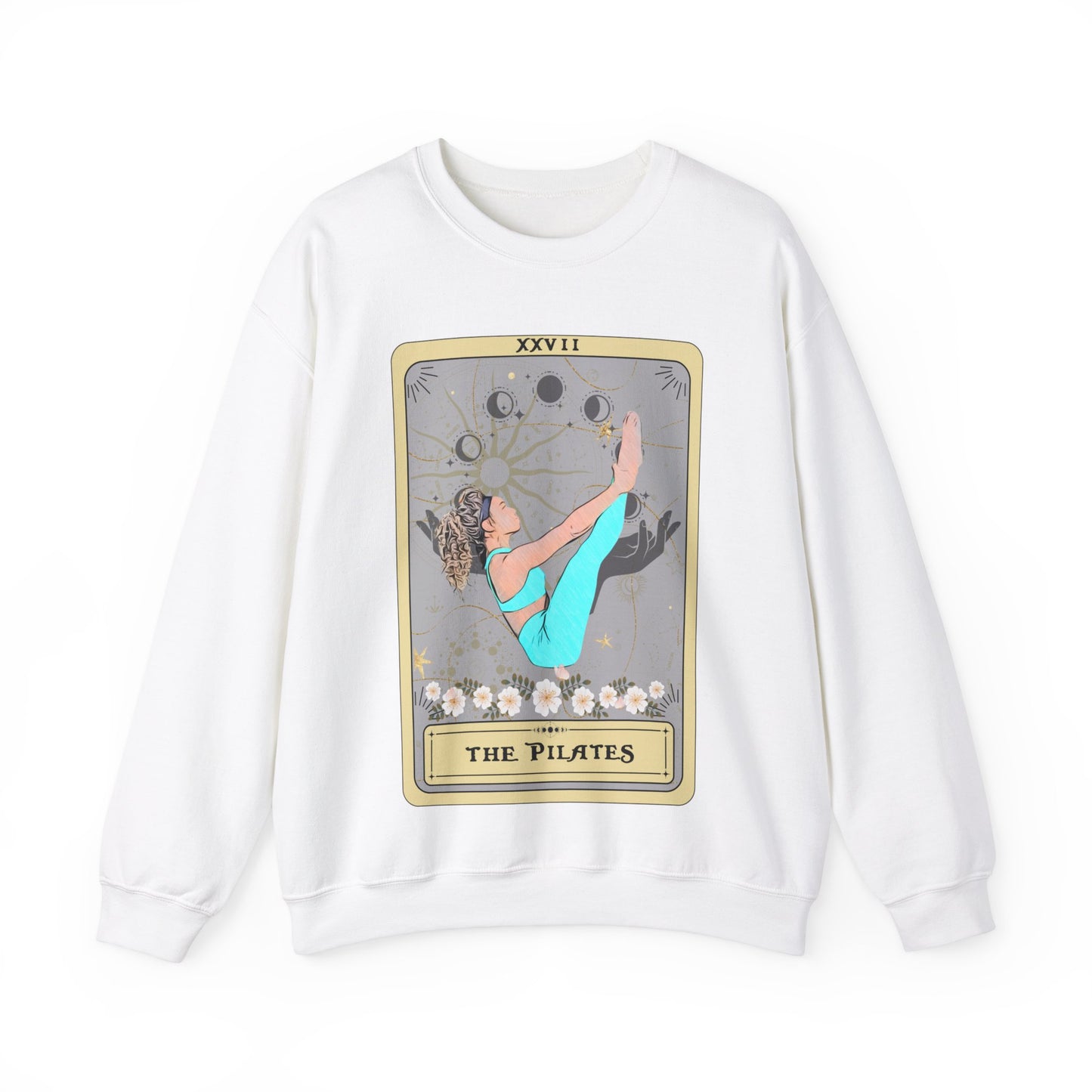 Pilates Tarot Card Sweatshirt, Pilates Pose Sweater