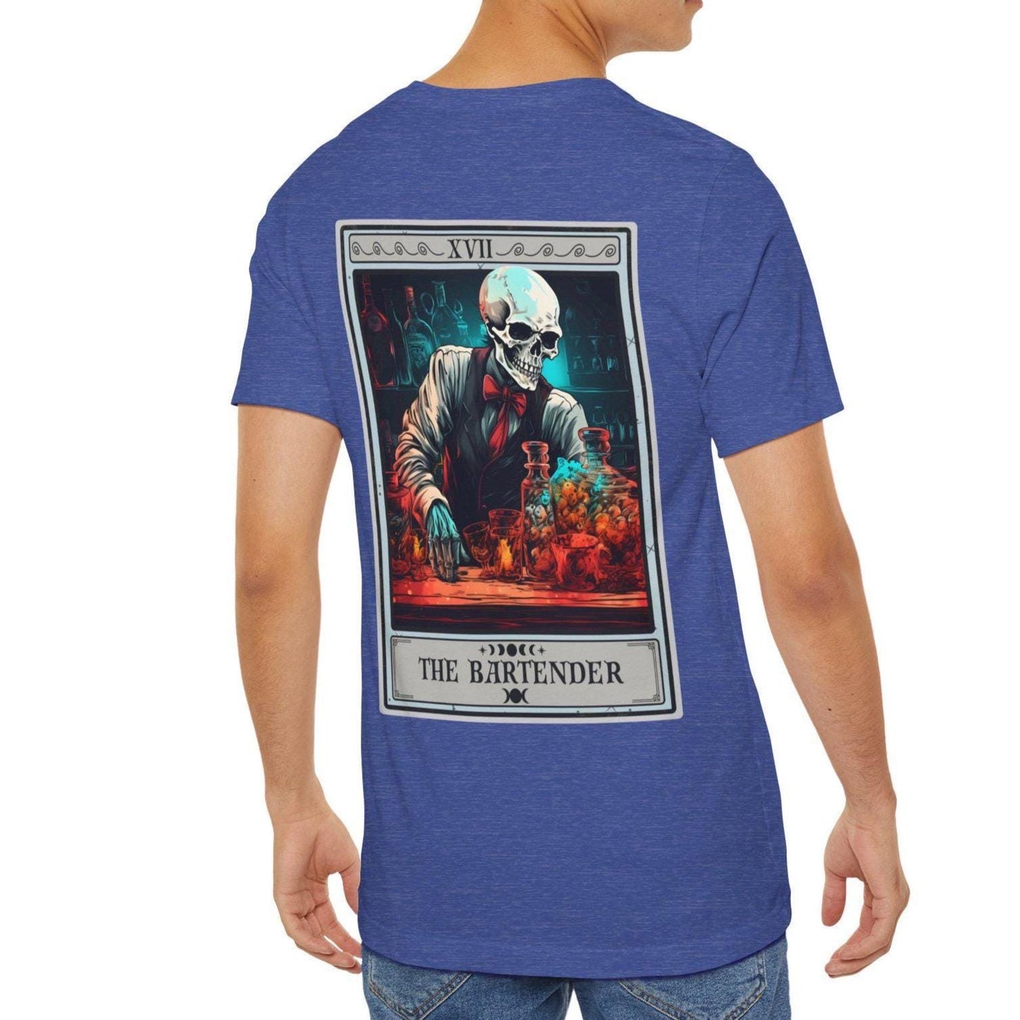 Bartender Tarot Card Shirt - Back Print Bartending Gift