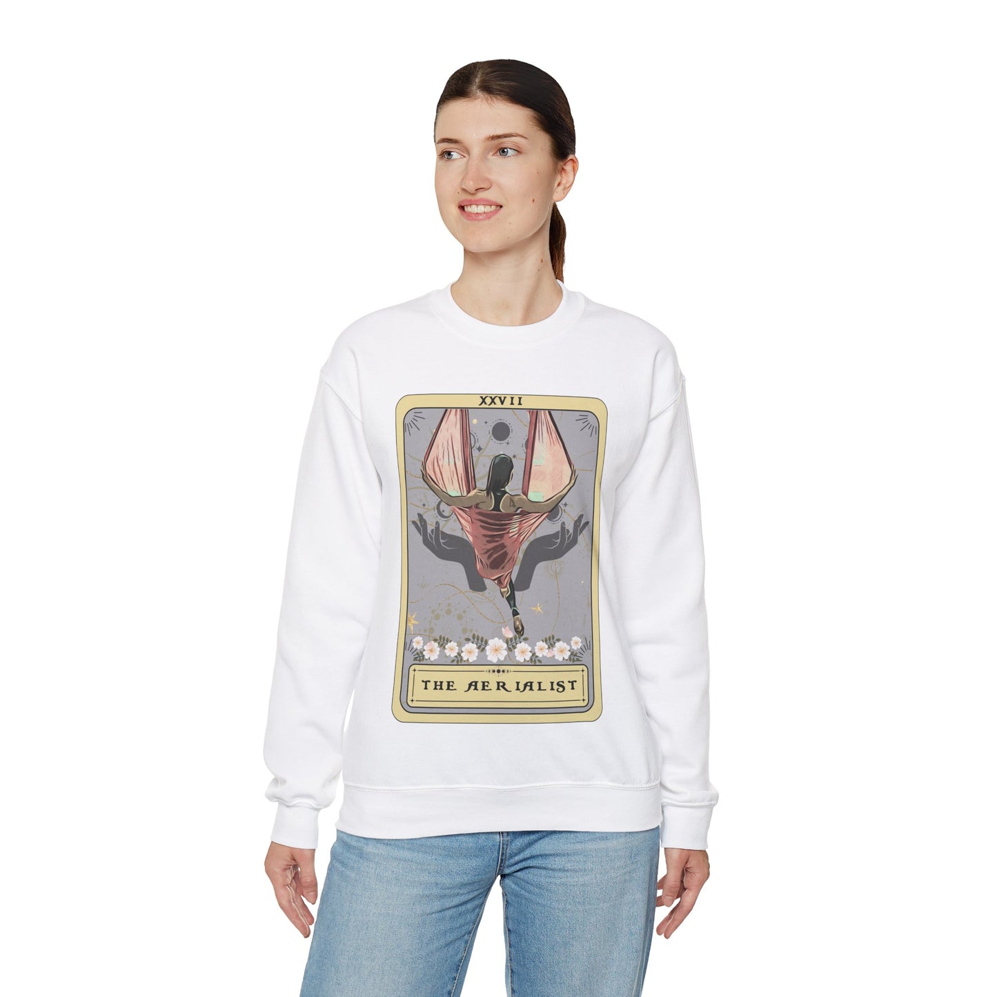 The Aerialist Tarot Card Sweatshirt, Aerialist Silks Sweatshirt