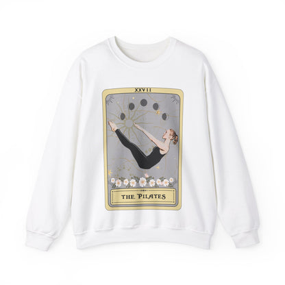 The Pilates Tarot Card Sweatshirt, Pilates Pose Crew Neck