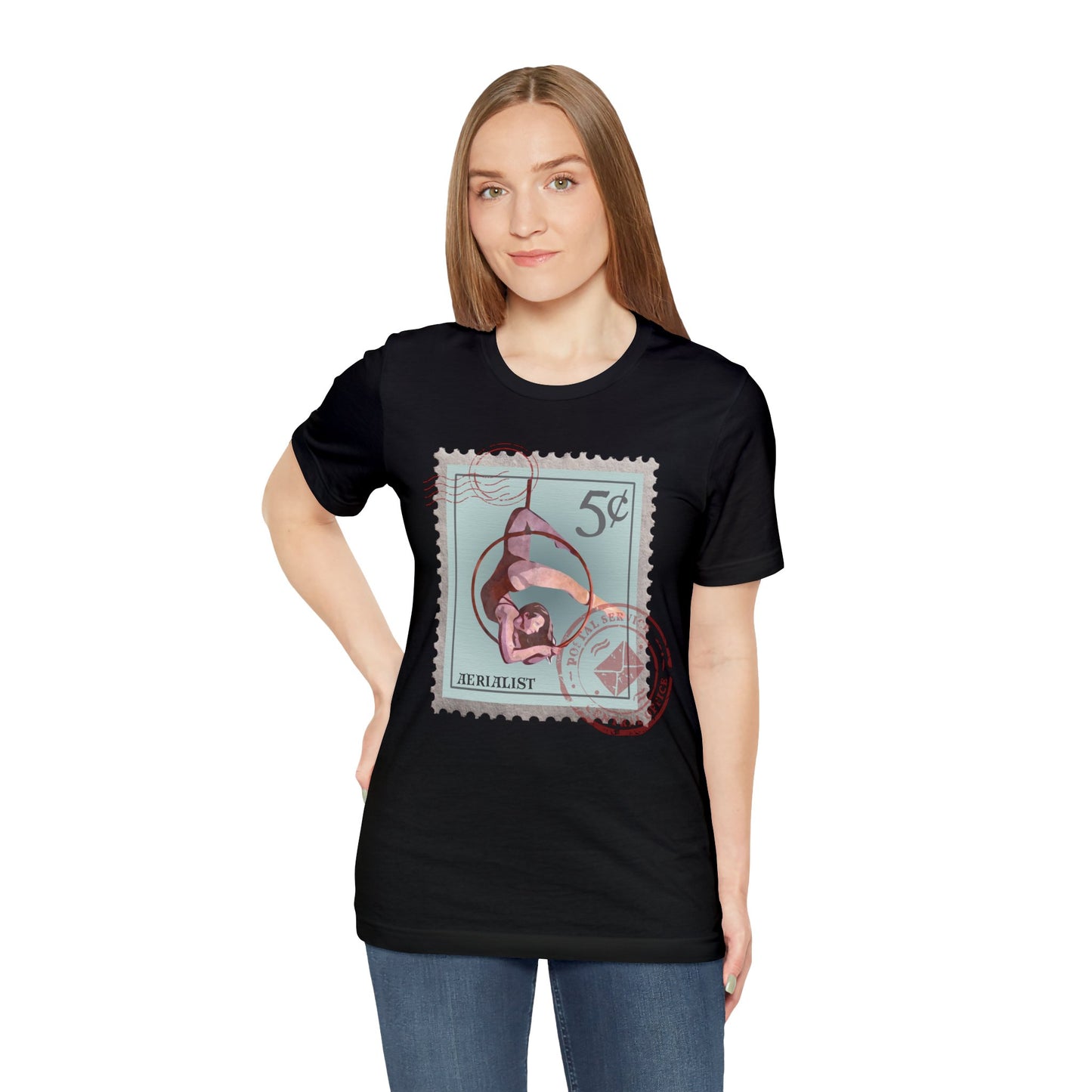 Aerialist T-Shirt Aerial Hoop Post Stamp