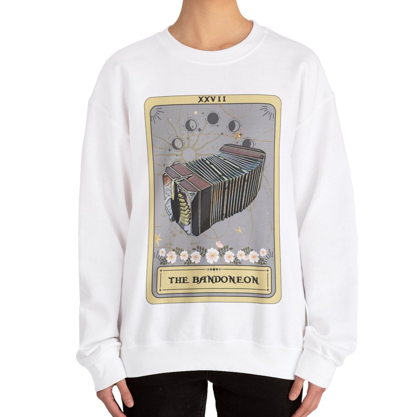 Bandoneon Tarot Card Sweatshirt - Gifts for Bandoneon Players
