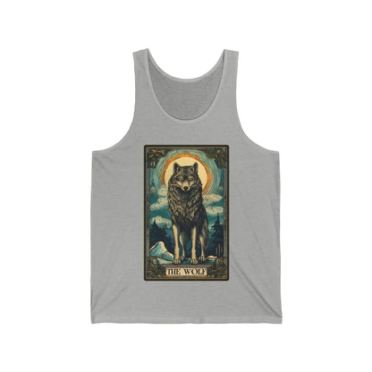 Wolf Tank Top, The Wolf Tarot Card Shirt, Wild Animal Lover Gift