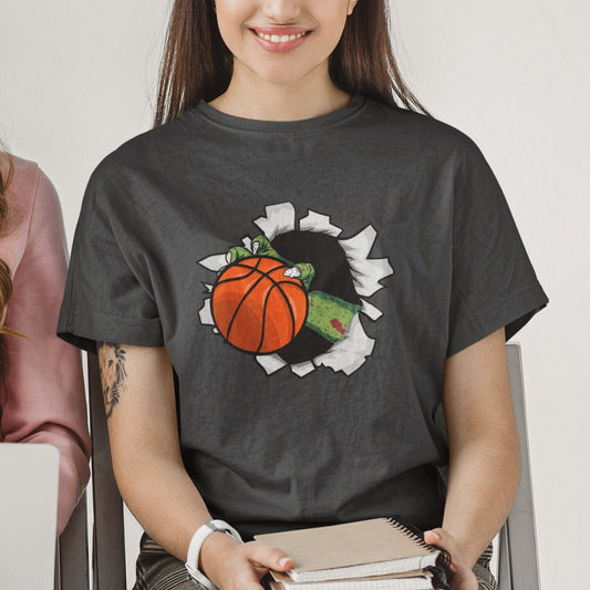 Zombie Basketball Halloween Shirt - Spooky Monster Tee