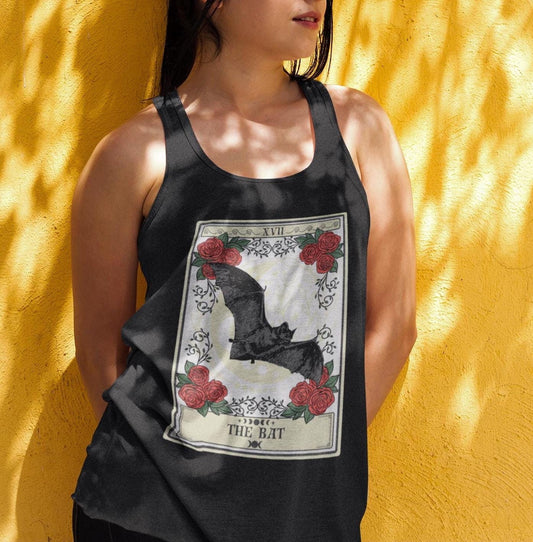 The Bat Tarot Card Tank Top, Bat Shirt