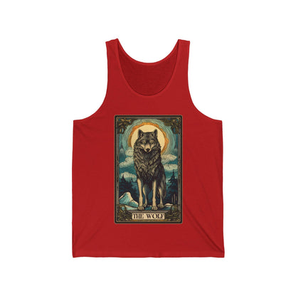 Wolf Tank Top, The Wolf Tarot Card Shirt, Wild Animal Lover Gift