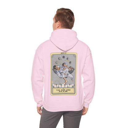Jiu Jitsu Hoodie The Bow and Arrow Tarot Card Hoodie, Bow and Arrow BJJ Pose
