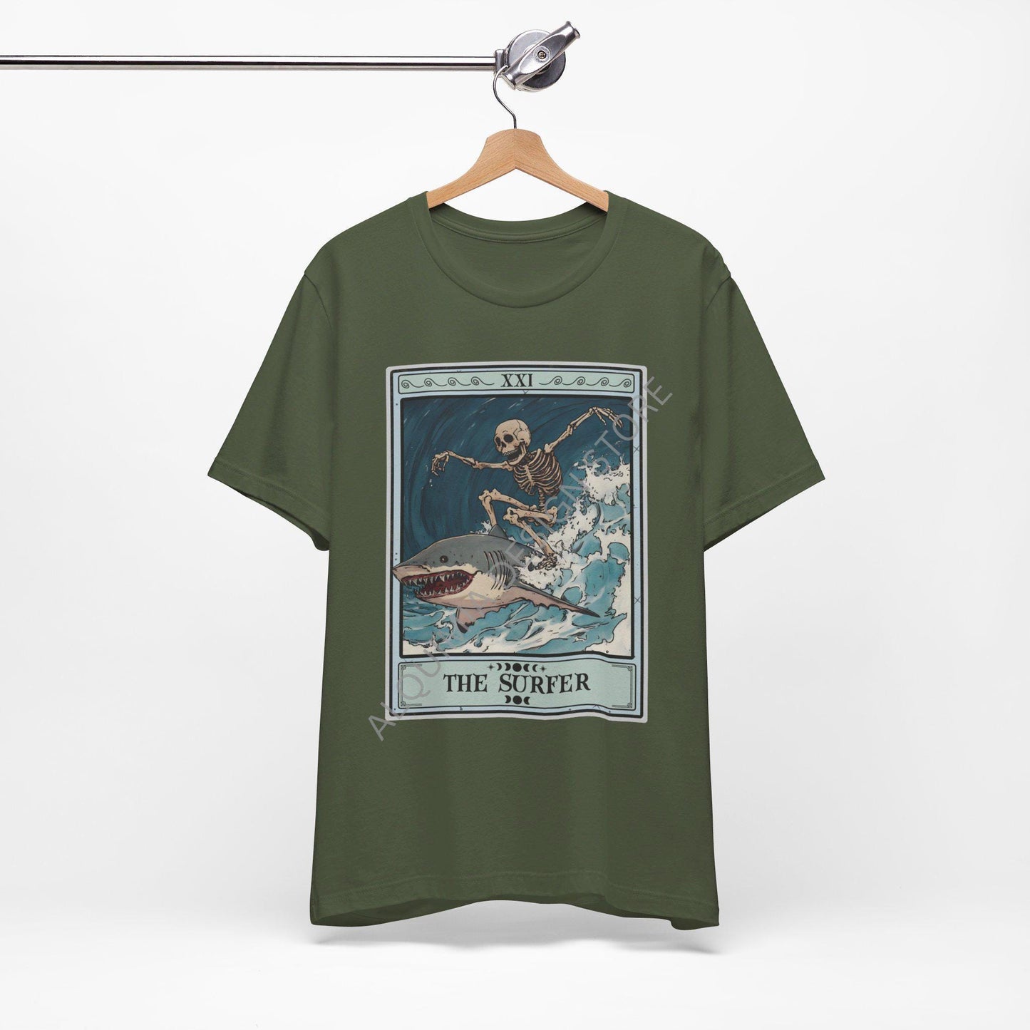 The Surfer Tarot Card Shirt, Surfing T-shirt Beach Lover Ocean Life Surfer Gifts