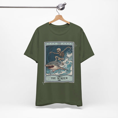 The Surfer Tarot Card Shirt, Surfing T-shirt Beach Lover Ocean Life Surfer Gifts