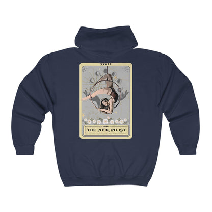 Aerialist Tarot Hoodie - Zip Up Sweatshirt for Hoop Dancer Gift